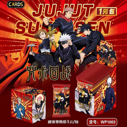 Cartes Jujutsu Kaisen Chapitre avancé Cartes en métal rare Cartes Quicksand de qualité Cartes de collection Gojo Satoru Fushiguro Megumi 