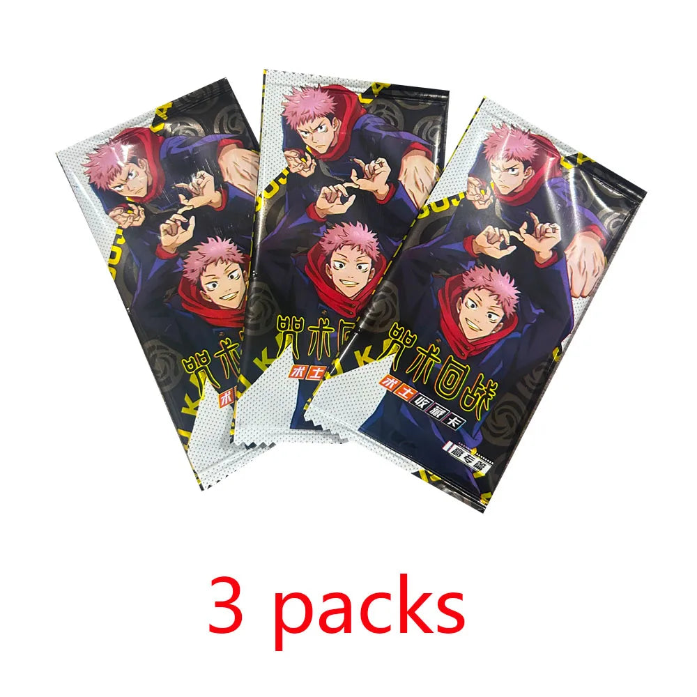 Cartes rares Jujutsu Kaisen pour enfants, personnage de dessin animé Gojo Satoru Fushiguro Megumi Itadori Yuji Warlock, carte de Collection, jouet Gif, 2024