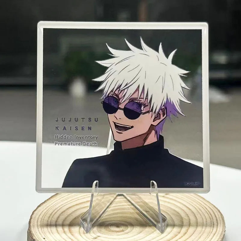 2pcs Jujutsu Kaisen Gojo Satoru & Geto Suguru Acrylic Transparent Card Anime Collectible Desktop Display Anime Merch Collectible
