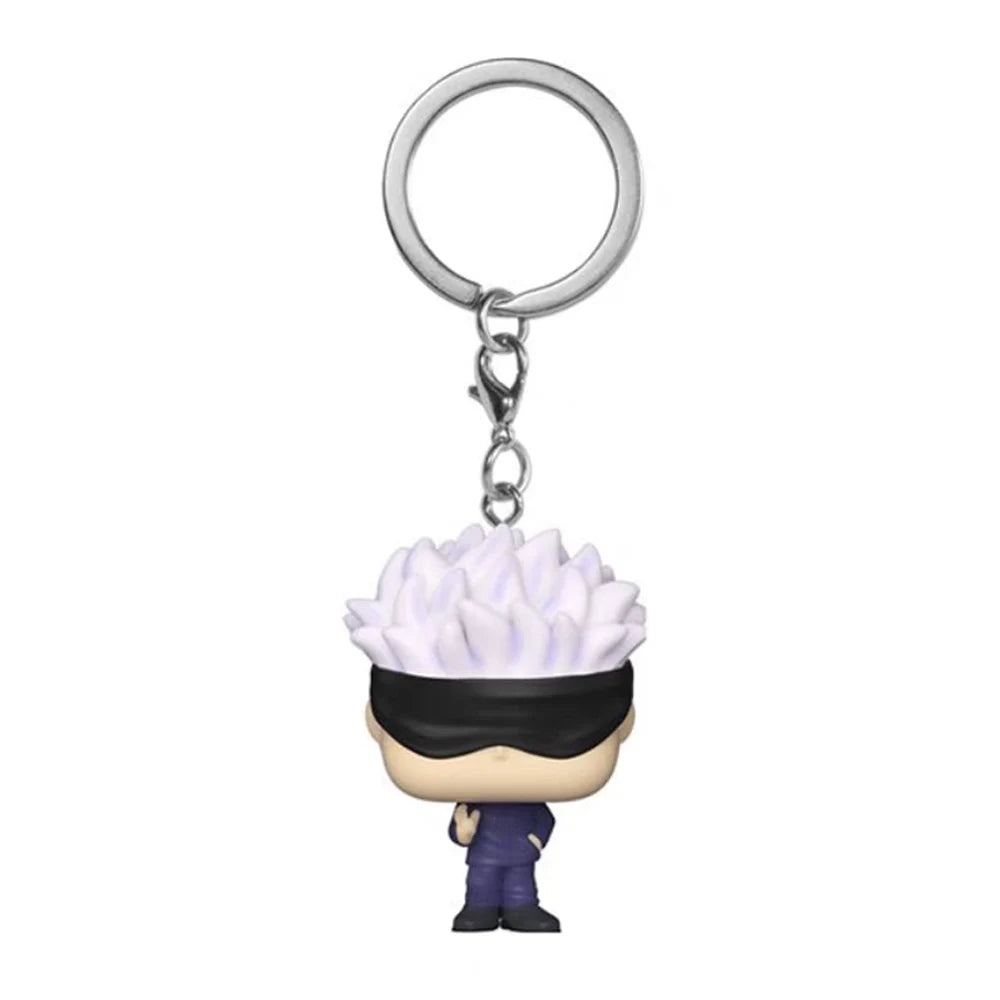 Newest Pocket Keychain Jujutsu Kaisen Megumi Yuji Itadori Nobara Kugisaki Satoru Action Figure Collection Toys for Gifts