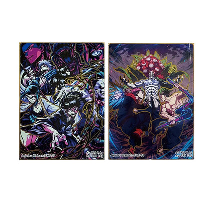 Japanese Anime Demon Slayer Gojo Satoru Jujutsu Kaisen Fushiguro Megumi Collectible Cards Christmas Birthday Gift Children's Toy