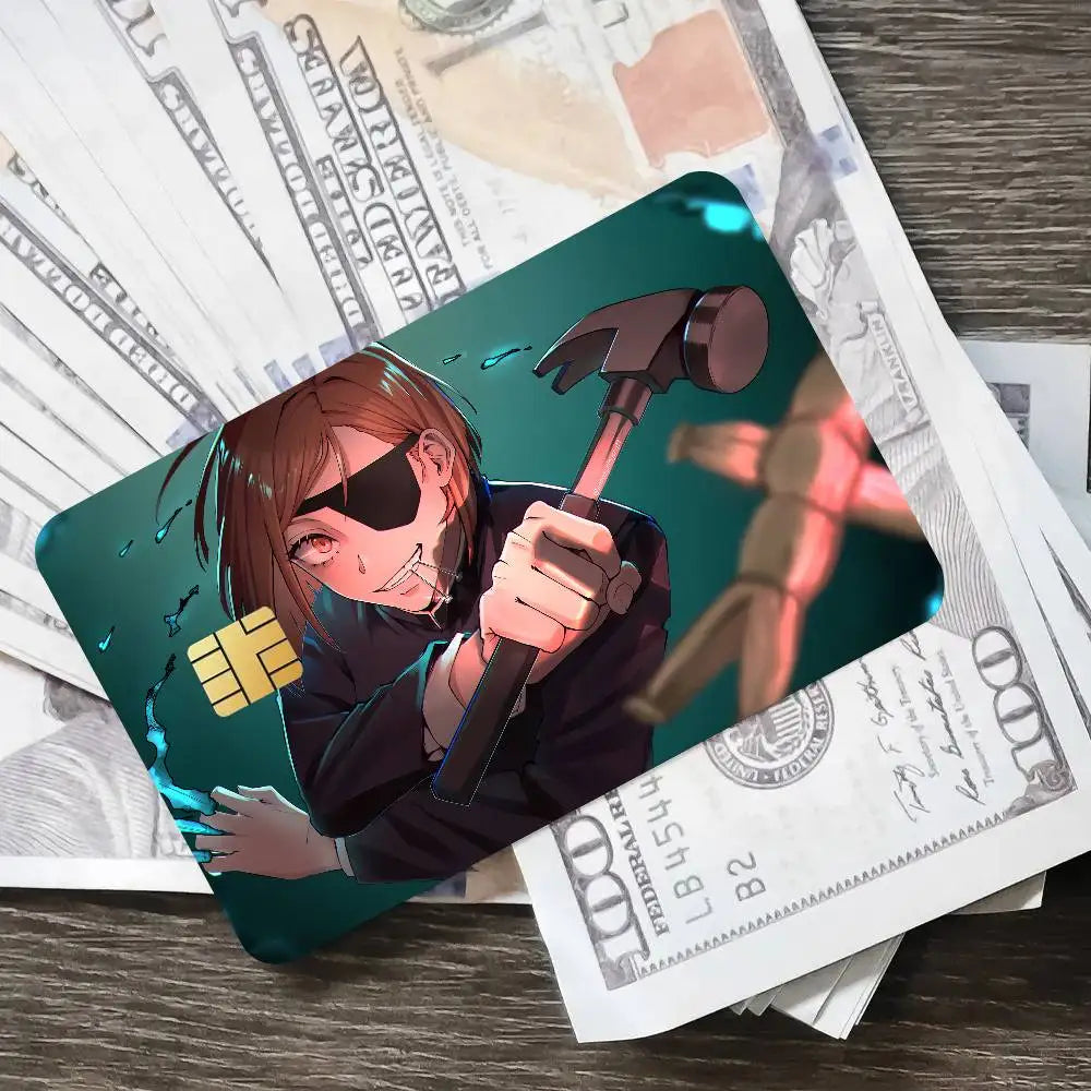Cool Fashion Anime Popular Hot Top Jujutsu Kaisen Luxury Credit Card Film Debit Protect Bank Bus Card Sticker Skin