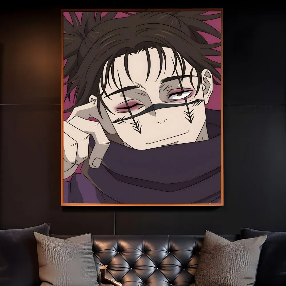 Japan Choso Jujutsu Kaisen Anime Poster Sticky Wall Art Printing Waterproof Home Living Bed Room Bar Aesthetic Decor