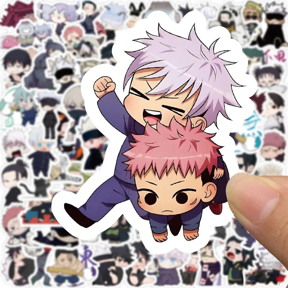 10/30/50/100pcs Funny Cartoon Jujutsu Kaisen Stickers Anime Decals DIY Car Laptop Phone Case Skateboard Waterproof Sticker Toys