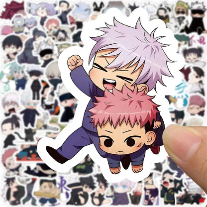10/30/50/100pcs Funny Cartoon Jujutsu Kaisen Stickers Anime Decals DIY Car Laptop Phone Case Skateboard Waterproof Sticker Toys