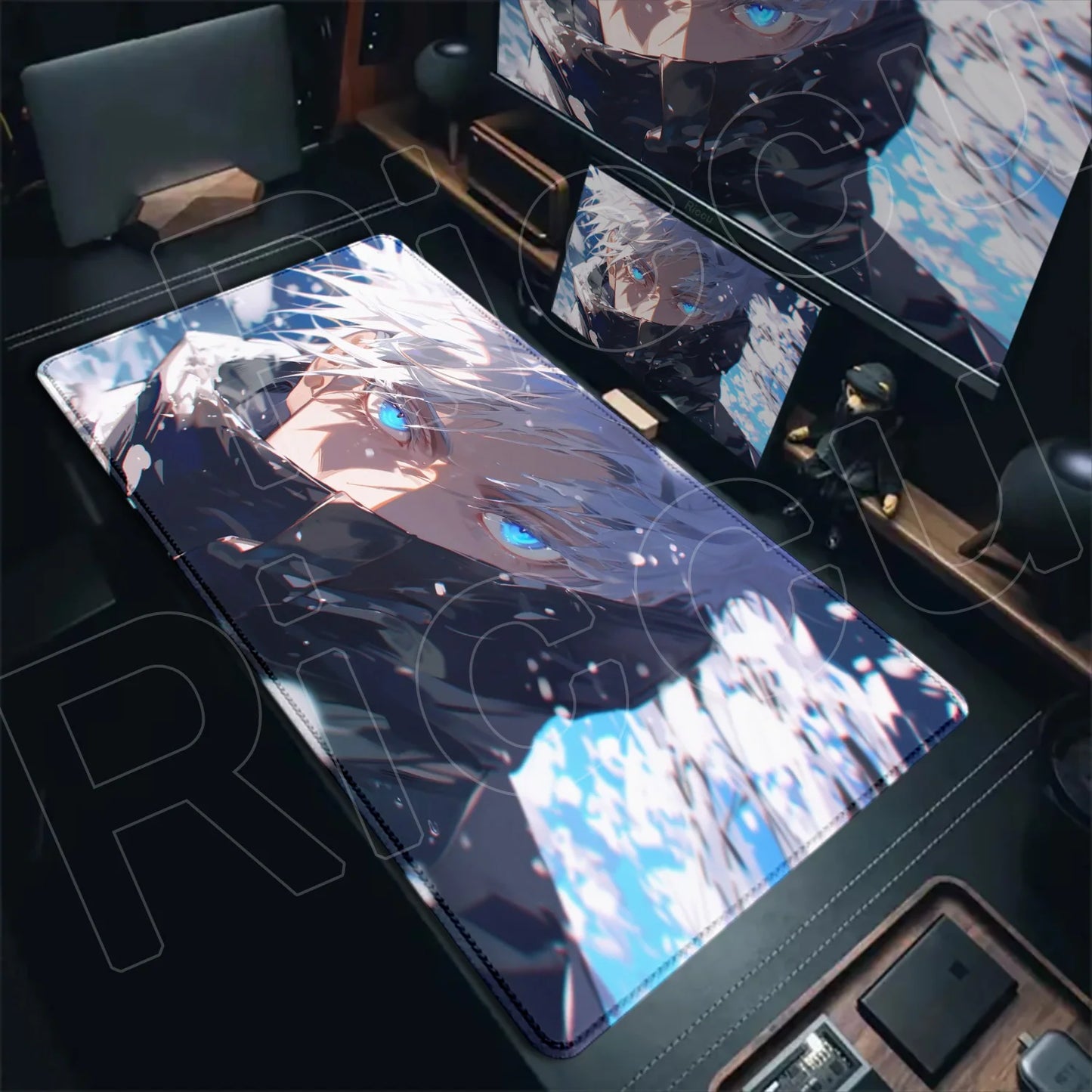Anime Jujutsu Kaisen Mouse Pad Cool Gojo Satoru Large Gaming Mousepad Gamer Laptop Keyboard Mice Mat Computer 900×400mm Desk Mat