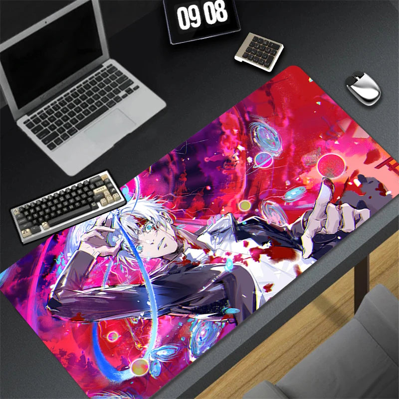 Japan Hot Anime Mouse Pad PC Cool Gaming Keyboard Rug XXL Jujutsu Kaisen Gojo Mousepad Laptop Extended Desk Mat New Gamer Carpet