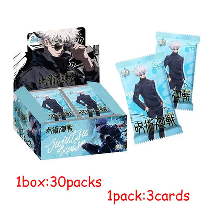 New Jujutsu Kaisen Card Warlock Cards Gojo Satoru Fushiguro Megumi Itadori Yuji Cards Anime Peripheral Collection Cards Toy Gift