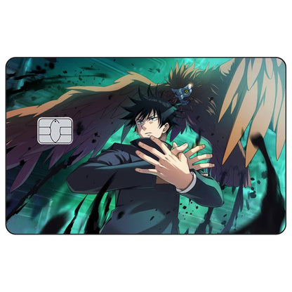 Jujutsu Kaisen Credit Card Skin Sticker Gojo Satoru Stickers for VISA JCB Mastercard and Other IC Bank Card Decoration Protect