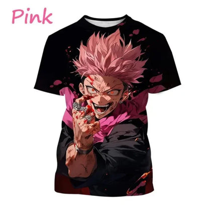 Gojo Satoru 3D Print T-shirt for Men and Itadoru Yuji, Jujutsu Kaiju Graphic Fashion Clothes - Jujutsu Kaisen Merch - Free Shipping Buy Now
