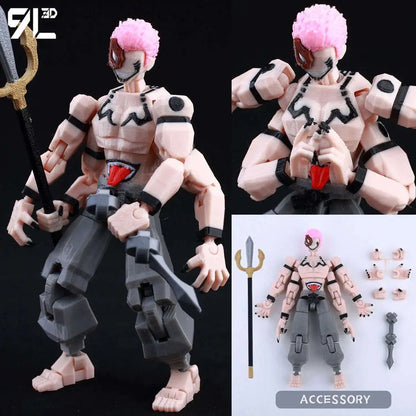9L3D Mahoraga & Gojo Satoru 3D Printed Figures Set Jujutsu Kaisen Anime Multi-Jointed Poseable Model Collectible Toys Gift - Jujutsu Kaisen Merch - Free Shipping Buy Now