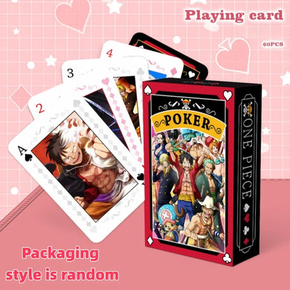 Anime Poker Toy Jujutsu Kaisen Board Game Cards ONE PIECE NARUTO HUNTER×HUNTER Cosplay Hardcover Table Game Fans Birthday Gift