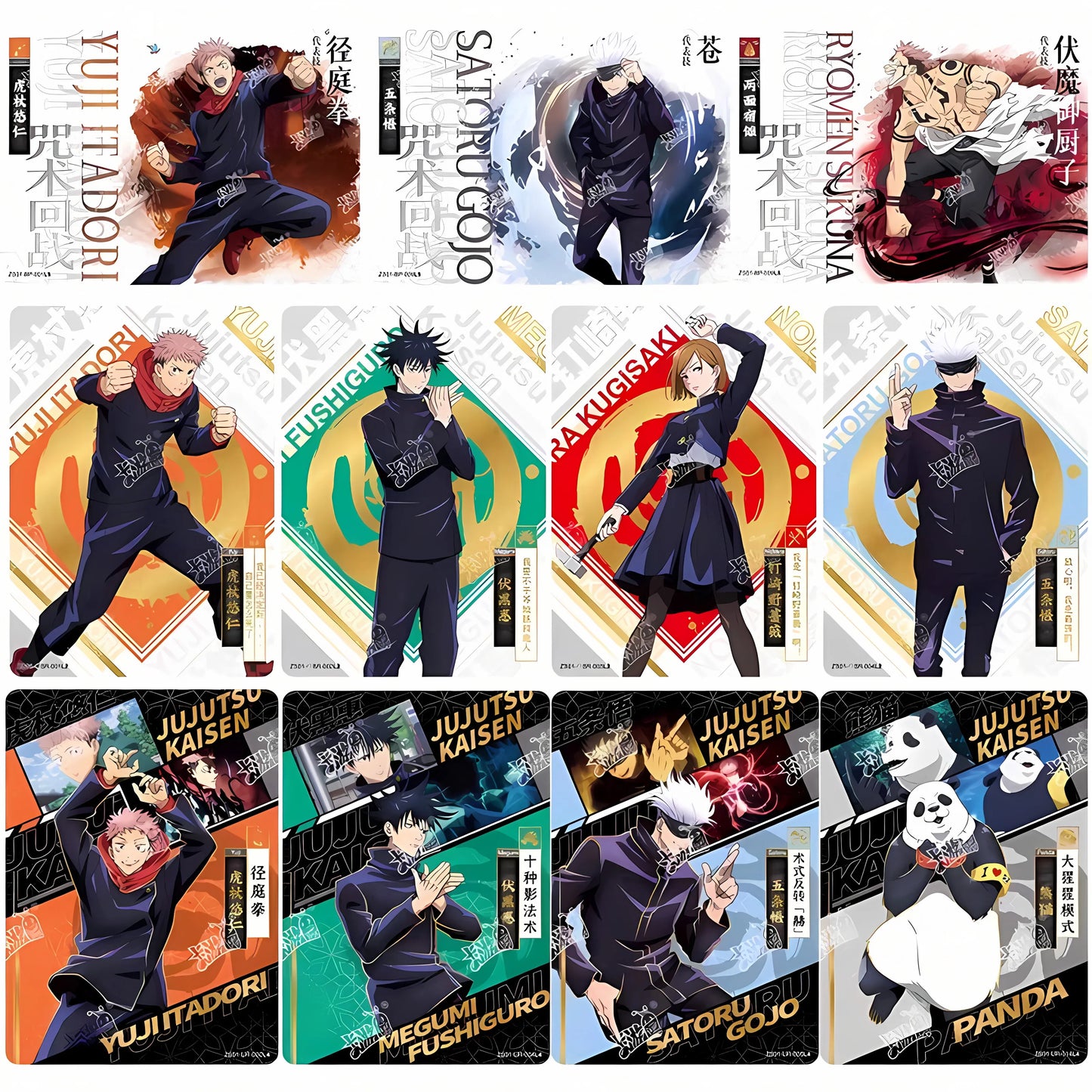 KAYOU Genuine Jujutsu Kaisen Card Warlock Advanced Chapter Polaroid Love and Curse Gojo Satoru Anime BP Collection Cards Toys