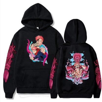 Jujutsu Kaisen print men's casual fashion street hoodie Autumn and winter comfortable and soft hot blood adventure anime - Jujutsu Kaisen Merch - Free Shipping Buy Now