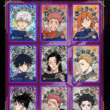 Original Jujutsu Kaisen Ryomen Sukuna Card Itadori Yuji Fushiguro Megumi Satoru Gojo Collectible Anime Cards Children Toy Gifts