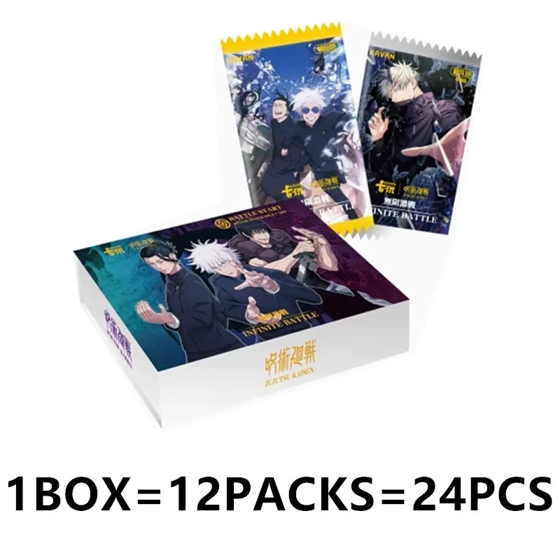 Genuine Jujutsu Kaisen Card Warlock Cards Gojo Satoru Fushiguro Megumi Itadori Yuji Cards Anime Peripheral Collection Cards Toy
