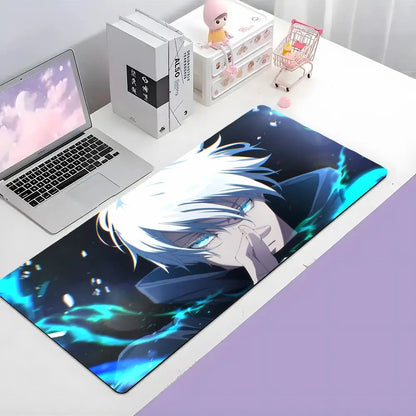 Japanese J-Jujutsu Kaisen k-Kugisaki G-Gojo Satoru Mouse Pad Large Gaming Mousepad with Thick Stitched Edge Non-Slip Desk Mat