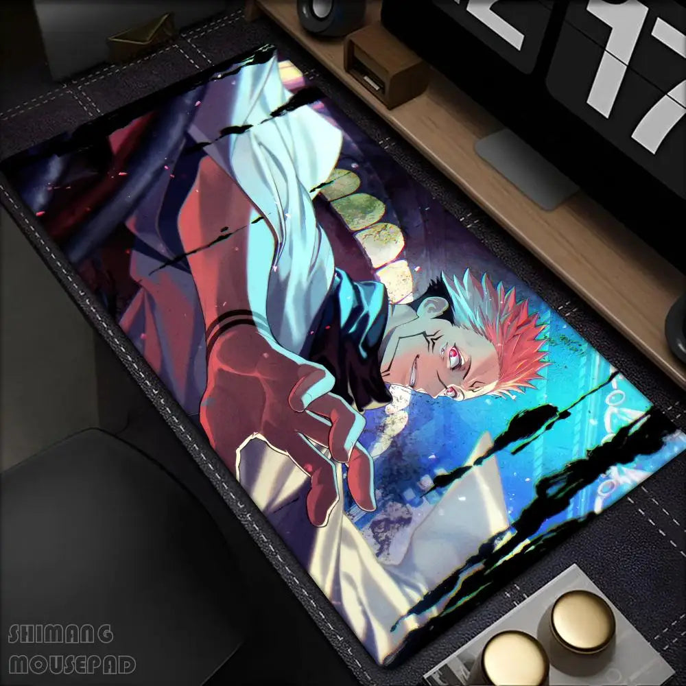 Hot Anime Jujutsu Kaisen Large Mouse Pad Ryomen Sukuna MousePads Computer Gaming Peripheral Accessori