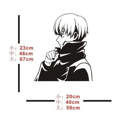 Jujutsu Kaisen Wall Decal Kitashirakawa Vinyl glass Stickers Decal Decor Home Decorative Decoration Anime Car