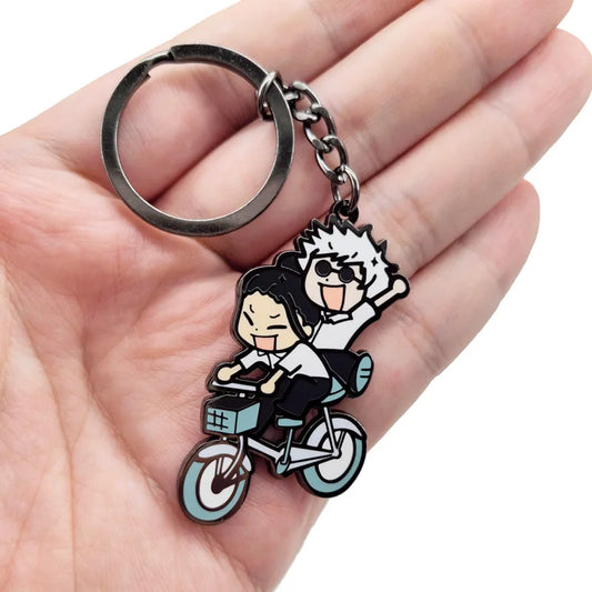 Porte-clés Jujutsu Kaisen Gojo et Geto Suguru, accessoire de sac à dos de voiture pour les fans de garçons et de filles