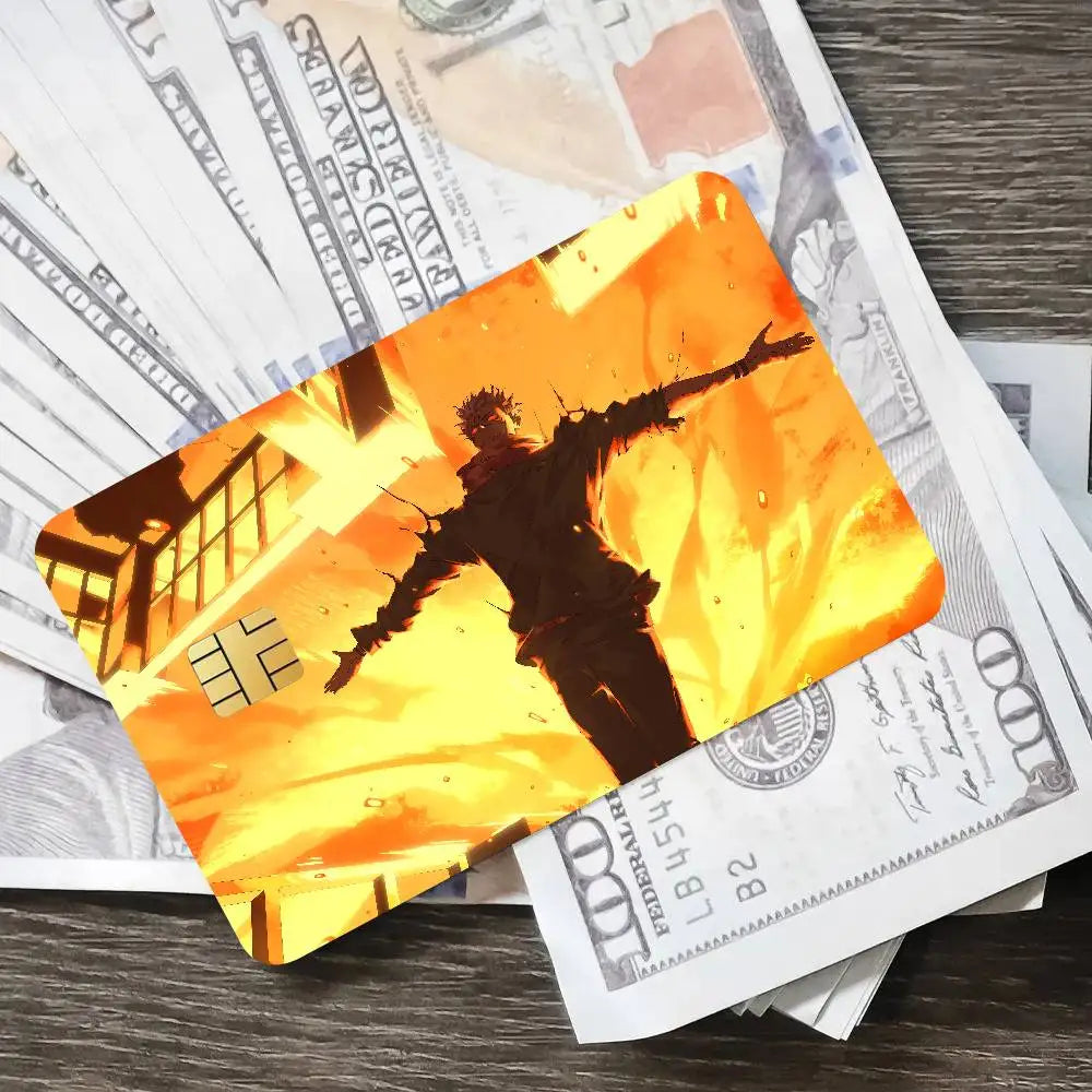 Cool Fashion Anime Popular Hot Top Jujutsu Kaisen Luxury Credit Card Film Debit Protect Bank Bus Card Sticker Skin