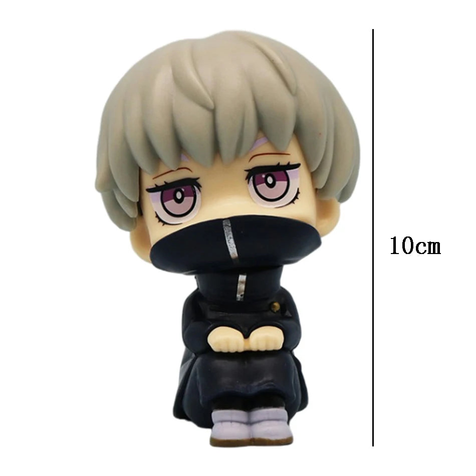 Anime Cute Fushiguro Toji Jujutsu Kaisen Figure Gojo Satoru Action Figure Q Version Doll Geto Suguru Statue 10cm PVC Model Toys - Jujutsu Kaisen Merch - Free Shipping Buy Now