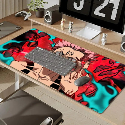 Hot Anime Jujutsu Kaisen Large Mouse Pad Ryomen Sukuna MousePads Computer Gaming Peripheral Accessori