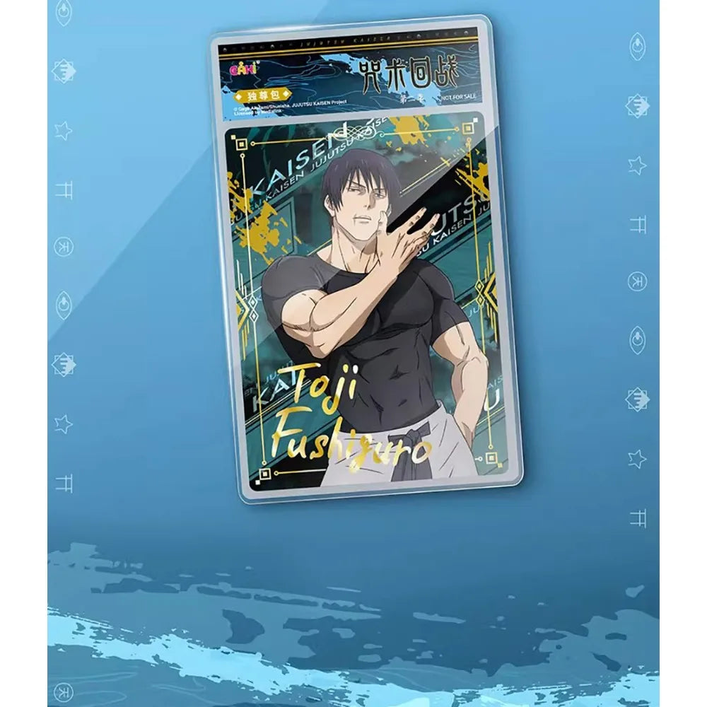 Carte de collection Anime Jujutsu Kaisen Fushiguro Megumi Kugisaki Nobara Personnage exquis Carte en gros plan Cadeau de trésor d'anniversaire