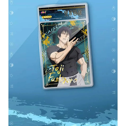 Carte de collection Anime Jujutsu Kaisen Fushiguro Megumi Kugisaki Nobara Personnage exquis Carte en gros plan Cadeau de trésor d'anniversaire