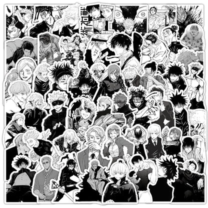 51-73pcs Set Jujutsu Kaisen Anime Itadori Yuji Gojo Satoru Geto Suguru Figures Cute Cartoon Diy Stickers Fans Peripheral Gift