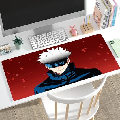 Mouse Pad Gamer Home HD Large Desk Mats Mouse Mat MousePads Jujutsu Kaisen Laptop Anti-slip Gamer Natural Rubber Carpet Mice Pad