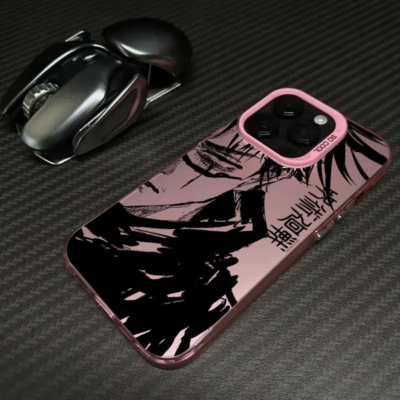 Coque antichoc Anime pour iPhone 16e, 16, 14, 15, 13, 11 Pro Max, Jujutsu Kaisen Choso ART, 15 Plus, 12 Mini, 16e 