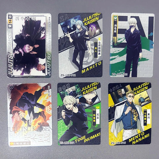 Vente en gros Jujutsu Kaisen Collection Card 1m02 Japonais Anime Booster Box Doujin enfants Jouets et Loisirs Cadeau