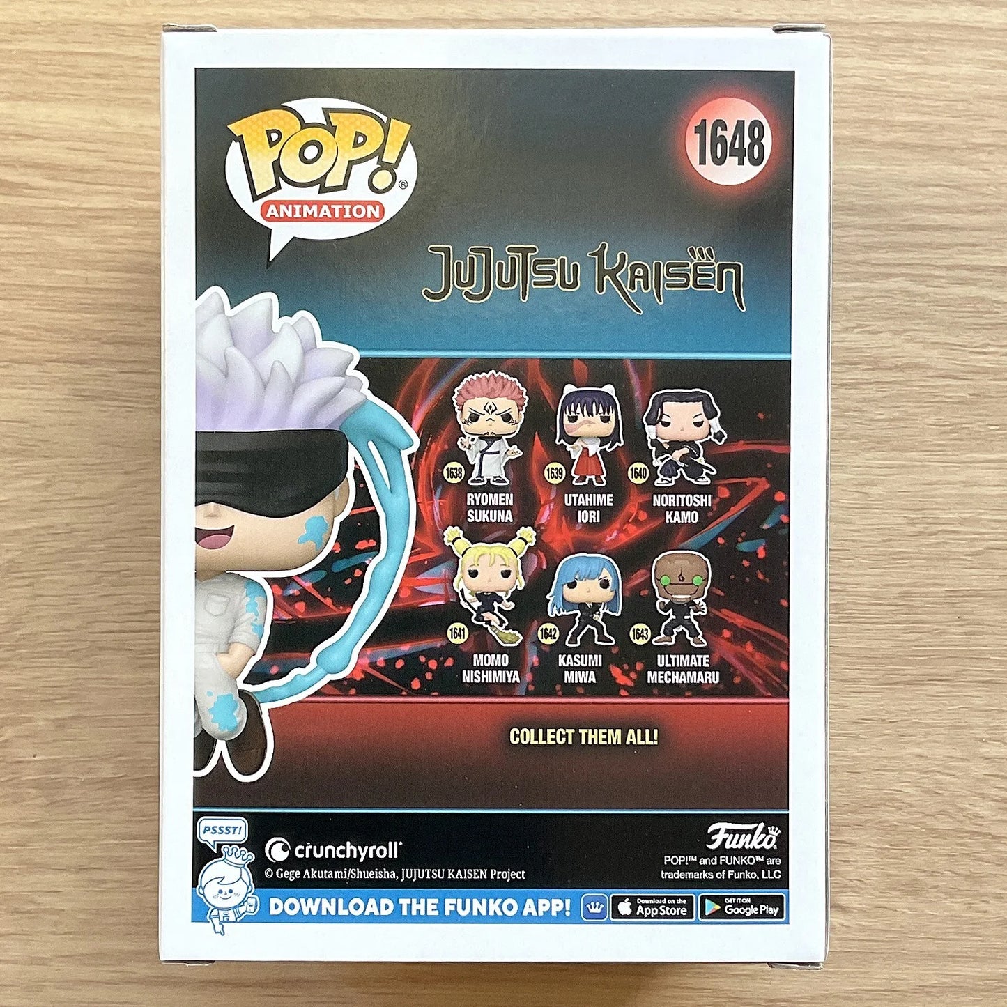 Satoru Gojo Figure #1648(Painting)Anime Jujutsu Kaisen Limited Edition Statue,Funko Pop Official Genuine,Satoru Gojo Fans Gift