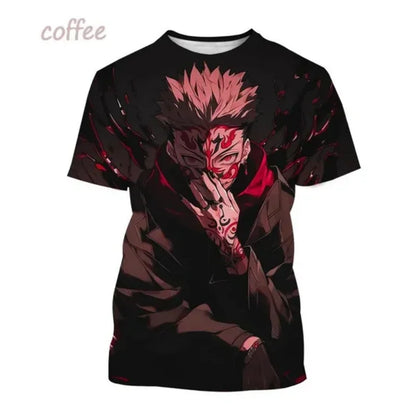 Jujutsu Kaiju Kaisen Gojo Satoru 3D Print T-shirt for Men and Itadoru Yuji, Graphic Fashion Clothes - Jujutsu Kaisen Merch - Free Shipping Buy Now