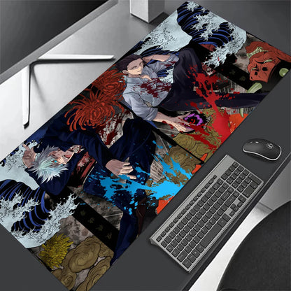 Jujutsu Kaisen XXL Mouse Pad Anime Gojo Satoru Large Gaming Mousepad Gamer Company Keyboard Mouse Mats Carpet Computer Desk Mat