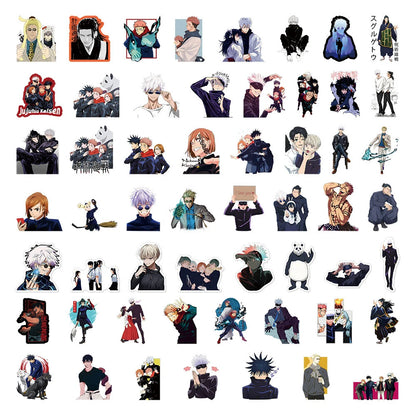 10/30/50pcs Cartoon Jujutsu Kaisen Anime Stickers Itadori Yuji Satoru Gojo Decal Notebook Laptop Skateboard Cool Sticker Kid Toy