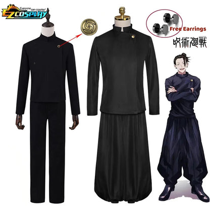Geto Suguru Cosplay Anime Jujutsu Kaisen Cosplay Adult Mens Shirt Pants Wig High School Halloween Uniform Full Set - Jujutsu Kaisen Merch - Free Shipping Buy Now