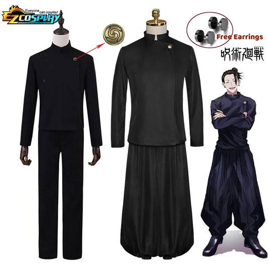 Geto Suguru Cosplay Anime Jujutsu Kaisen Cosplay Adult Mens Shirt Pants Wig High School Halloween Uniform Full Set - Jujutsu Kaisen Merch - Free Shipping Buy Now