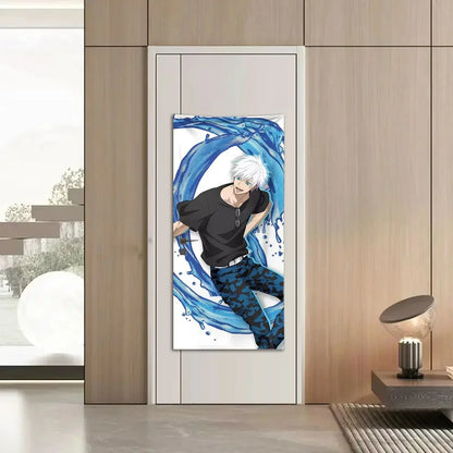 New Satoru Gojo Poster Jujutsu Kaisen Room Decoration Poster Wall Stickers Okkotsu Yuta Mahito 200cm high and 60cm wide poster