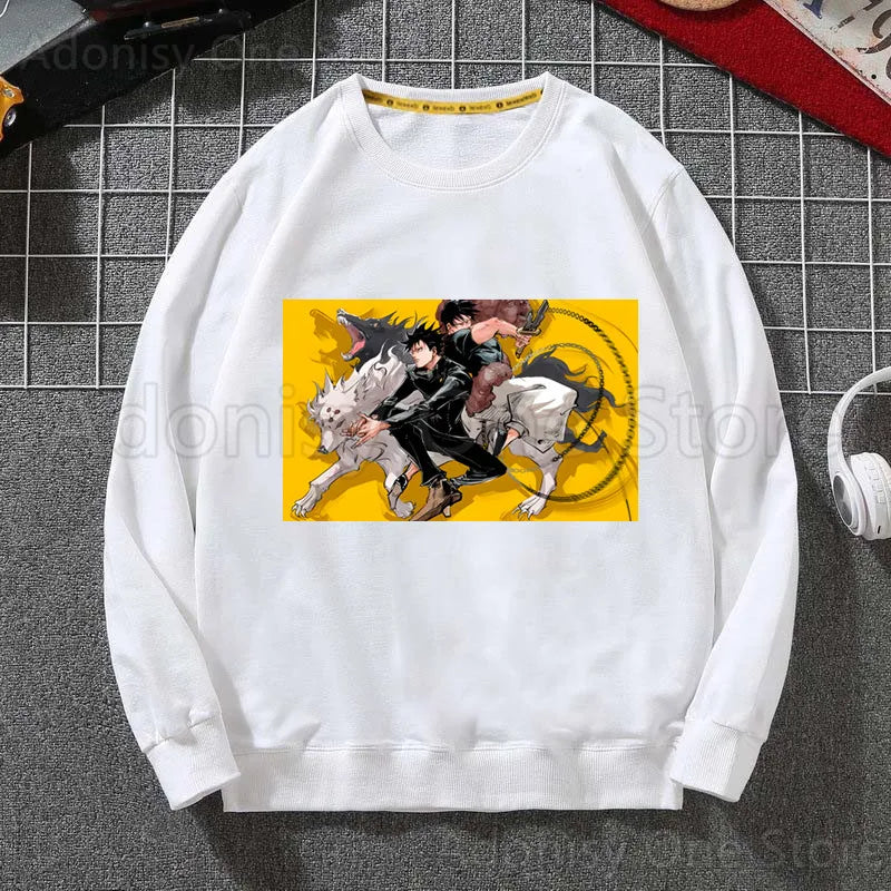 Toji Fushiguro Men Hoodie Men Pullover Sweatshirts Autumn Hip Hop Streetwear Hoodies Mens White Color Hoodie Male - Jujutsu Kaisen Merch - Free Shipping Buy Now