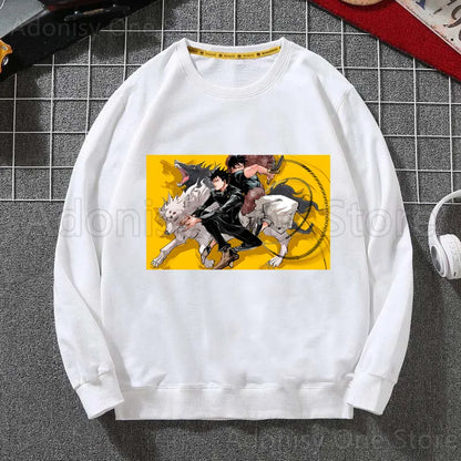 Toji Fushiguro Men Hoodie Men Pullover Sweatshirts Autumn Hip Hop Streetwear Hoodies Mens White Color Hoodie Male - Jujutsu Kaisen Merch - Free Shipping Buy Now