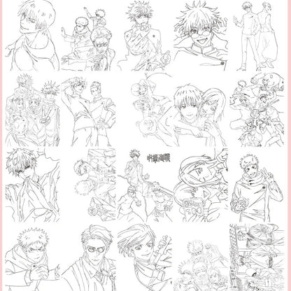 Jujutsu Kaisen Hardcover Tv Edition Painting Book Character Hand-Drawn Scriptbook  Boy And Girl Gifts Christmas Present