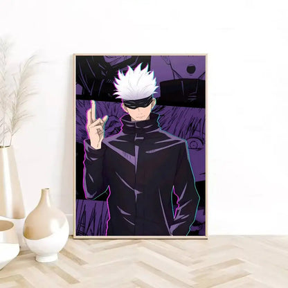 1PC Jujutsu Kaisen G-Gojo S-Satoru Poster  Self-adhesive Art Waterproof Paper Sticker Coffee House Bar Dorm Room Wall Decor