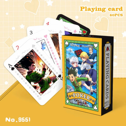 Anime Poker Toy Jujutsu Kaisen Board Game Cards ONE PIECE NARUTO HUNTER×HUNTER Cosplay Hardcover Table Game Fans Birthday Gift