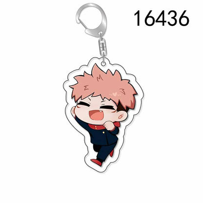 Porte-clés en acrylique Anime - Pendentif personnage de dessin animé Jujutsu Kaisen, adapté aux sacs et aux clés, cadeaux de cosplay, cadeau parfait pour les fans