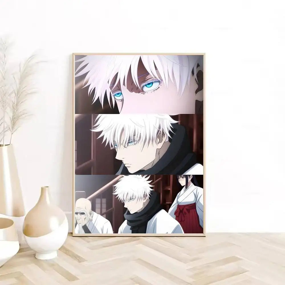 1PC Jujutsu Kaisen G-Gojo S-Satoru Poster  Self-adhesive Art Waterproof Paper Sticker Coffee House Bar Dorm Room Wall Decor