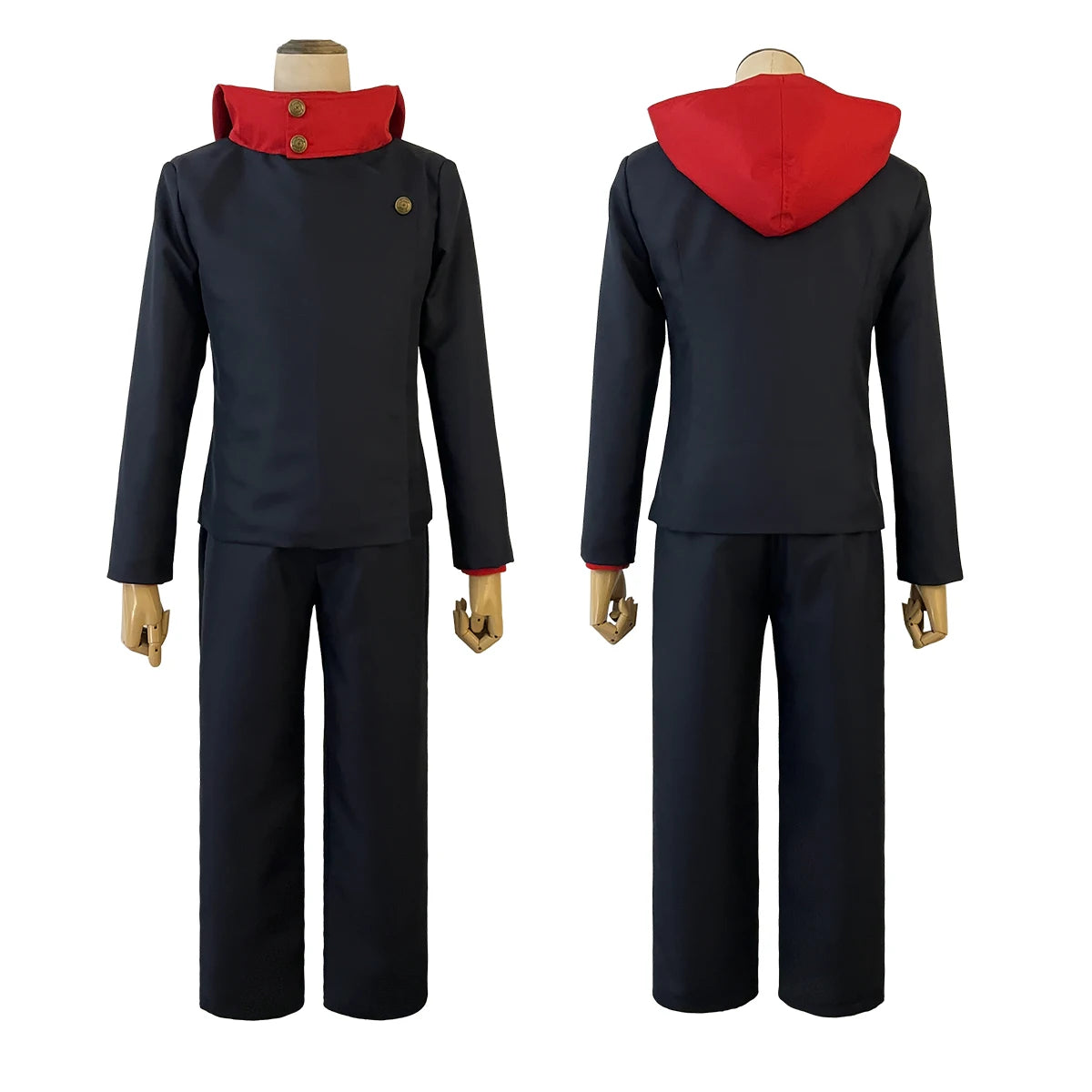 HOLOUN Jujutsu JJK Manga Anime Itadori Yuji Cosplay Costume Wig Jacket Pants Uniform Rose Net Synthetic Halloween Christmas - Jujutsu Kaisen Merch - Free Shipping Buy Now