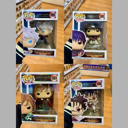 Jujutsu Kaisen Action Figure Funko Pop Gojo Satoru 1888#  Kugisaki Nobara 1884# Geto Suguru 1891# Fushiguro Toji 1889# Doll Toys