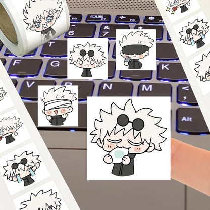 500 Jujutsu Kaisen Expression Stickers Gojo Satoru Exquisite Cute Multi-Position Anime Character for Mobile Phone Decoration